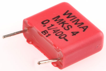 WIMA - MKS4G031003F00KI00 - WIMA MKS4 ϵ 100nF ͨ PET  (PET) MKS4G031003F00KI00, 10%ݲ, 200 V 400 V ֱ, -55  +100 C		