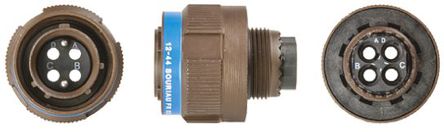 Souriau - 8D5E13W04AN - Souriau 8D ϵ 4· °װ   ͷ 8D5E13W04AN, о, ǳߴ13, MIL-DTL-38999		