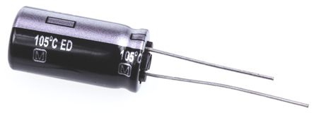 Panasonic - EEUED2D220 - Panasonic ED  ϵ 200 V ֱ 22F ͨ  EEUED2D220, 20%ݲ, +105C		