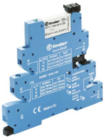 Finder - 39.31.3.125.0060 - Finder 39.31.3.125.0060 ˫ DIN Rail ӿģ, 125V		