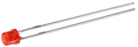 Kingbright - L-1334SRT - Kingbright Cylindrical ϵ ɫ LED L-1334SRT, 2.5 V, 80 mcd, 130 ӽ 3mm (T-1) ͨ		