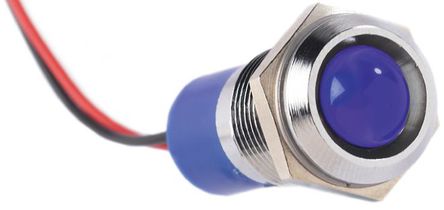 RS Pro - Q14P3CXXHB110E - RS Pro Q14P3CXXHB110E 10 mm ͹ ɫ LED ָʾ, ߽Ӷ, 14mmװ׳ߴ, 110 V 		