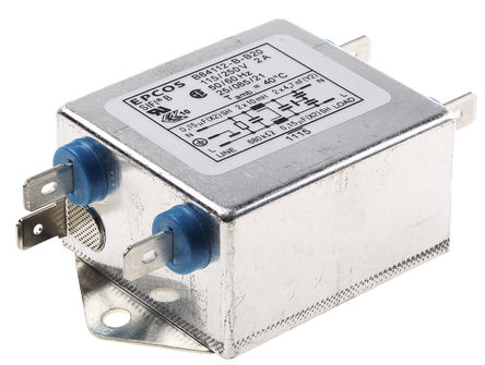 EPCOS - B84112B0000B020 - EPCOS B84112 ϵ 2A 250 V , 60Hz װ RFI ˲ B84112B0000B020, ˿Ӷ		
