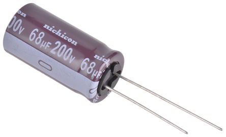 Nichicon - UCA2D680MHD - Nichicon CA ϵ 200 V 68F ͨ  UCA2D680MHD, 20%ݲ, +105C, 5101-4װ		