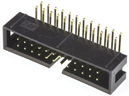 Amphenol - T821124A1R100CEU - Amphenol T821 ϵ 24· 2.54mmھ (2) ֱ PCB  T821124A1R100CEU, Ӷ˽, 3A, ͨ		