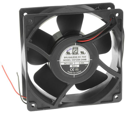 RS Pro - OD1238-24MB - RS Pro OD1238 ϵ 6W 24 V ֱ  OD1238-24MB, 161.5m3/h, 2540rpm, 120 x 120 x 38.5mm		