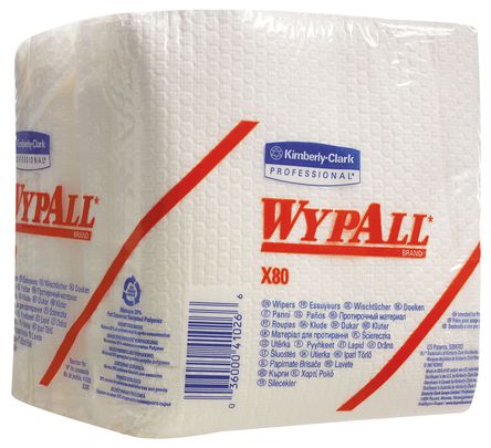 Kimberly Clark - 8388 - Kimberly Clark 8388 50张 白色 包装 湿巾, 365 x 315mm, 适用于重型机械和零件擦拭，维护任务，准备表面		