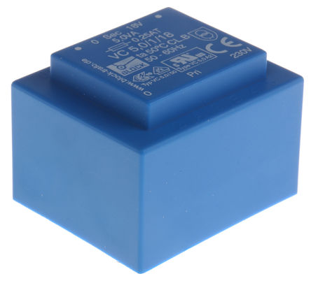 Block - VC 5,0/1/18 - Block ͨ PCB ѹ VC 5,0/1/18, 230V acѹ, 18V acμѹ, 5VA, 50  60 HzΧ		