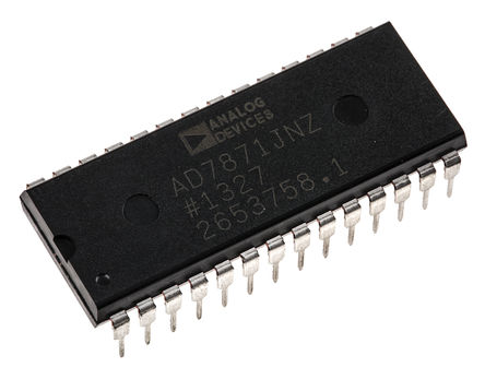 Analog Devices - AD7871JNZ - Analog Devices AD7871JNZ 14 λ ADC, Parallel & Serialӿ, 28 PDIPװ		