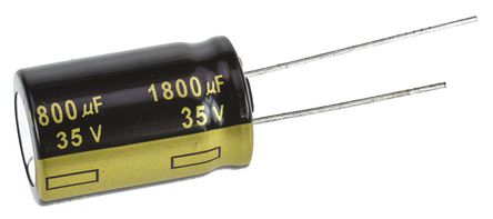 Panasonic - EEUFM1V182 - Panasonic FM  ϵ 35 V ֱ 1800F ͨ  EEUFM1V182, 20%ݲ, +105C		