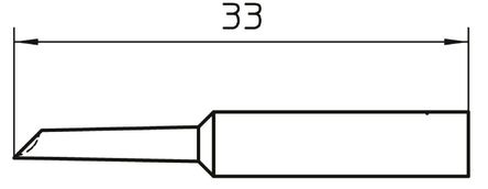 Weller - T0054485499 - Weller XNT ϵ XNT GW1, 2 x 3 mm ֱ ͷ, ʹWXP65 & WP65 		