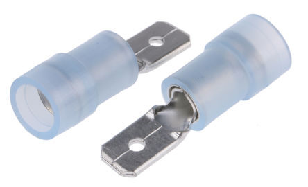 RS Pro - MDNYD2-187(8) - RS Pro ɫ Ե ѹӽͷ MDNYD2-187(8), 4.8 x 0.8mmƬ		