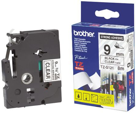 Brother - TZE-S121 - BROTHER TZE-S121 ͸ ɫ  ǩӡͱǩ, GL-100, PT SeriesͺŴӡ		