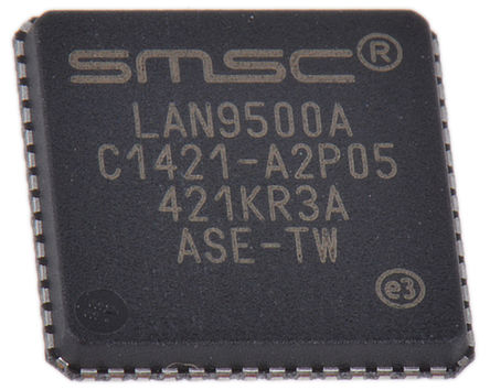 Microchip - LAN9500A-ABZJ - Microchip LAN9500A-ABZJ 100MBps ̫, MII, USB, 3.3 V, 56 QFNװ		