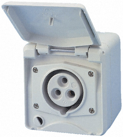 Mennekes - 4101 - Mennekes ɫ 3P ҵԴ ڹʽ  4101, 16A, 110 V, IP44		