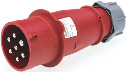 Mennekes - 744 - Mennekes ɫ 7P ҵԴ °װ ͷ 744, 32A, 400 V, IP44		