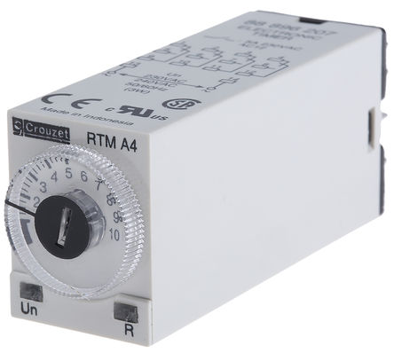 Crouzet - 88896207 - Crouzet  ʱ̵ 88896207, 0.1 s  100 h, 4 /4 , 4, 4P-NO/NC, 230  240 V 		