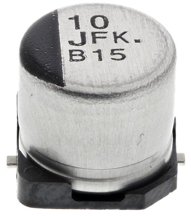 Panasonic - EEEFK1J100P - Panasonic FK SMD ϵ 63 V ֱ 10F SMD  EEEFK1J100P, 20%ݲ, 1.5(ֵ), +105C		