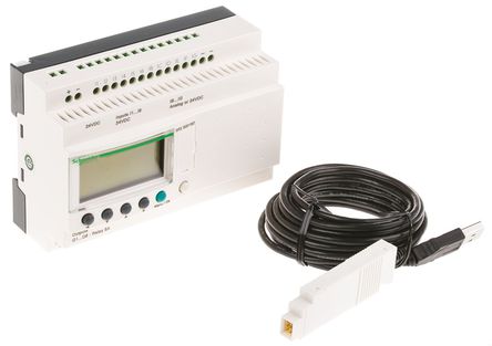 Schneider Electric - SR2PACK2BD - Schneider Electric Zelio Logic 2 ϵ PLC CPU SR2PACK2BD, 20 I/O ˿, DIN찲װ, 24 V ֱ		