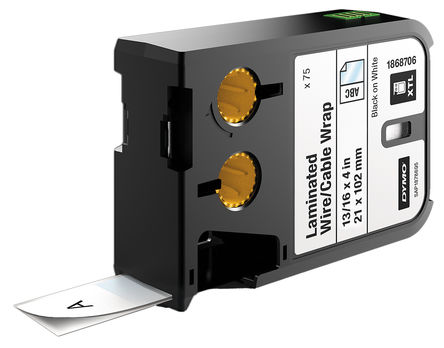 DYMO XTL - 1868706 - DYMO XTL 75װ ׵׺ ճ̶ ±ʶ 1868706, 21 mm		