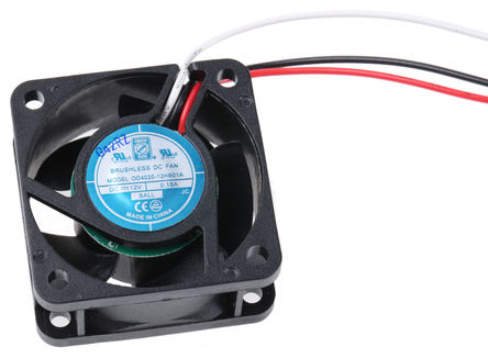 RS Pro - OD4020-12HB01A - RS Pro OD4020 ϵ 1.8W 12 V ֱ  OD4020-12HB01A, 15.3m3/h, 7800rpm, 40 x 40 x 20mm		