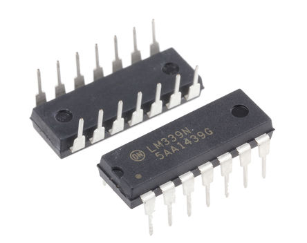 ON Semiconductor - LM339NG - ON Semiconductor LM339NG 4ͨ Ƚ, ·缫, 1.3s, ֵԴѹ, 14 PDIPװ		