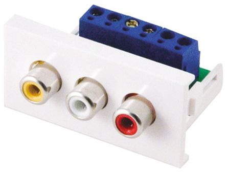 CIE - CLB45-3RCA-AV - CIE CLB45-3RCA-AV 22.5mm  3·   ( 1 RCA Ƶ2 RCA Ƶ ͷ), 35 x 22.5 x 45mm		