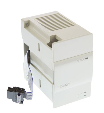 Mitsubishi - FX2N-4AD - Mitsubishi FX1N ϵСFX3G ϵСFX3U ϵ PLC /ģ FX2N-4AD, 4 x I/O, 5 V ֱ24 V ֱ, 90 x 55 x 87 mm		