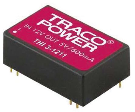 TRACOPOWER - THI 3-0523 - TRACOPOWER THI 3 ϵ 3W ʽֱ-ֱת THI 3-0523, 4.5  5.5 V ֱ, 15V dc, 100mA		