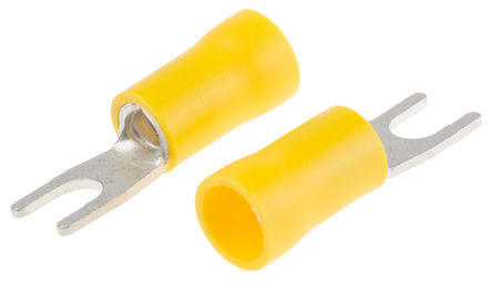 RS Pro - 323043VM - RS Pro ɫ Ե ѹӲ 323043VM, M4 ˨, 12AWG  10AWG		