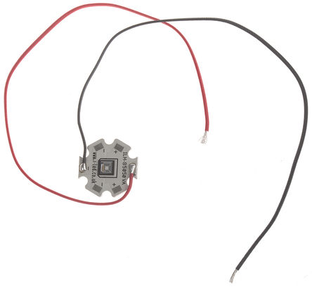 Intelligent LED Solutions - ILH-XS01-S365-SC211-WIR200. - Intelligent LED Solutions S5050 1 Powerstar ϵ 370nm  LED ILH-XS01-S365-SC211-WIR200., 110 °ӽ, 200mW, 4		