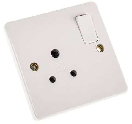 MK - K2891 WHI - MK Logic Plus ϵ IP2XD 1 MK ɫ ؼȩ BS 546 Դ K2891 WHI, 迪, 5A, 230V ac		