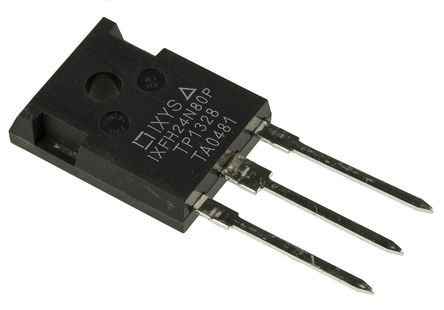 IXYS - IXFH24N80P - IXYS HiperFET, Polar ϵ N Si MOSFET IXFH24N80P, 24 A, Vds=800 V, 3 TO-247ADװ		