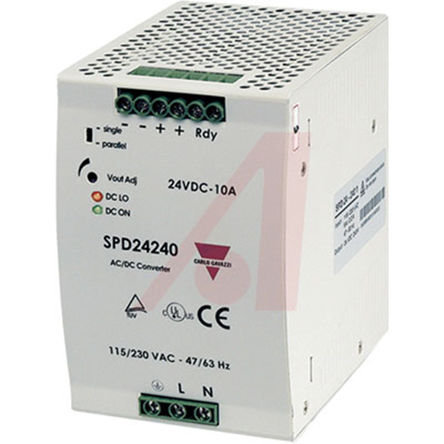 Carlo Gavazzi - SPD24601 - Carlo Gavazzi 60W ģʽ DIN Դ SPD24601, 89%Ч, 264V ac, 2.5A, 24V dc 24V dc/		