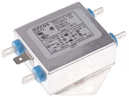EPCOS - B84111A0000A020 - EPCOS B84111 ϵ 2A 250 V , 60Hz װ RFI ˲ B84111A0000A020, װƬӶ		