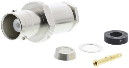 Telegartner - J01001A0804 - Telegartner 50 ֱ °װ ĸ BNC  J01001A0804, 0  4GHz, ǯ ˽, RG58 C/U, 		