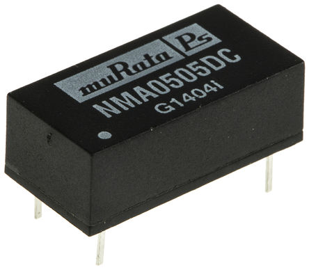 Murata Power Solutions - NMA0505DC - Murata Power Solutions NMA ϵ 1W ʽֱ-ֱת NMA0505DC, 4.5  5.5 V ֱ, 5V dc, 100mA, 1kVѹ, 69%Ч		