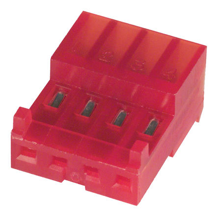 TE Connectivity - 3-643813-4 - TE Connectivity MTA-100 ϵ 4· 2.54mmھ ֱ ĸ IDC  3-643813-4, °װ		