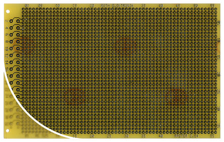 Roth Elektronik - RE525-LF - Roth Elektronik RE525-LF  DIN 41612 D , FR4, 37 x 57, 1mmֱ, 2.54 x 2.54mm׼, 160 x 100 x 1.5mm		