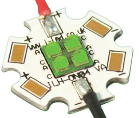 Intelligent LED Solutions - ILH-ON04-TRGR-SC201-WIR200 - ILS OSLON4 PowerStar ϵ 4 ɫ Բ LED  ILH-ON04-TRGR-SC201-WIR200, 448 lm		