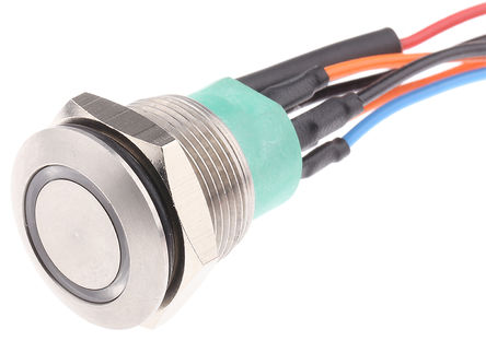 Apem - AV9V12F1020840K - Apem AV9V12F1020840K IP67 ˲ / ɫLED 尲װ ť, 1 A @ 30 V ֱ		