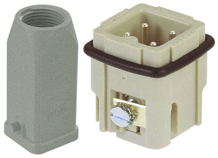 Harting - 09200031440+09200032611 - Harting Han A ϵ 3 + PE  ͷ 󸺺ɵԴ׼ ׼ 09200031440+09200032611, PG11 Ƴߴ, 10A, 230/400 V 		