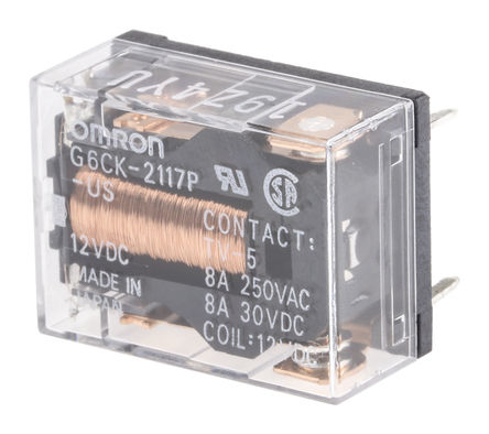 Omron - G6CK2117PUS12DC - Omron G6CK2117PUS12DC ˫ PCB װ ̵, 12V dc, ڵԴӦ		