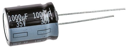 Panasonic - EEUTP1V102 - Panasonic TP  ϵ 35 V ֱ 1000F ͨ  EEUTP1V102, 20%ݲ, 29m(ֵ), +135C		