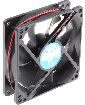 RS Pro - OD9225-12HSS - RS Pro OD9225 ϵ 2.9W 12 V ֱ  OD9225-12HSS, 88m3/h, 2900rpm, 92.5 x 92.5 x 25mm		