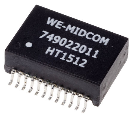 Wurth Elektronik - 749022011 - Wurth Elektronik Ƭ Lan ̫ѹ 749022011, -1.0dB, 18.3 x 12.2 x 6.35mm, 1:1		