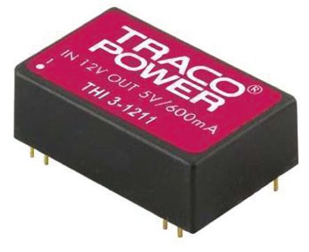 TRACOPOWER - THI 3-2422 - TRACOPOWER THI 3 ϵ 3W ʽֱ-ֱת THI 3-2422, 21.6  26.4 V ֱ, 12V dc, 125mA		