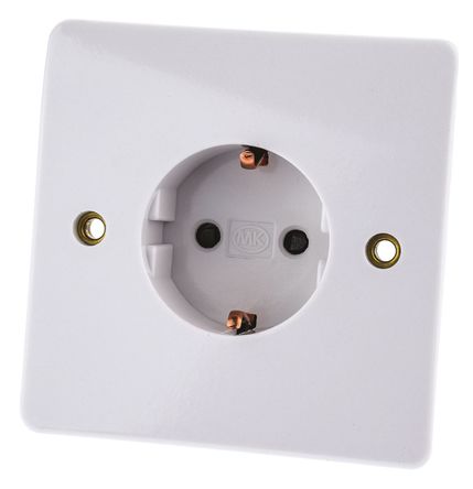 MK - K4150 WHI - MK Logic Plus ϵ IP2XD 1 MK ɫ ؼȩ F  - ʽ Schuko  Դ K4150 WHI, 16A, 230V ac		
