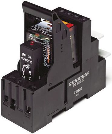 TE Connectivity - PT5L7TD0 1-1415535-5 - TE Connectivity PT5L7TD0 1-1415535-5 4 ˫ DIN Rail Ǳ̵, 6 A, 230V ac		