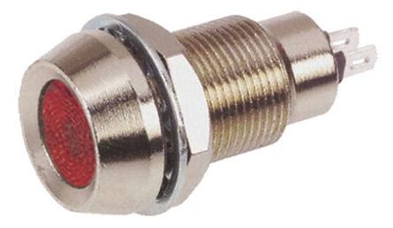 Marl - 512-501-75 - Marl 512-501-75 10 mm  ɫ LED ָʾ, ƬӶ, 12.7mmװ׳ߴ, 110 V 		